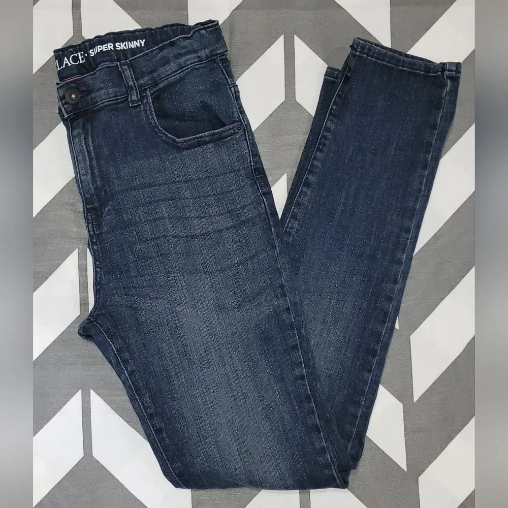 The childrens place boys size 16 Stretch super skinny jeans
